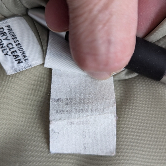 Vintage Jordache Harrington Bomber Jacket Beige Zip Up Made in USA Men’s Small - Picture 7 of 13